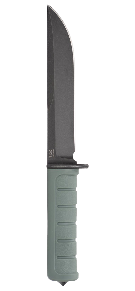 KA-BAR Dust I Fixed Blade 6100 D2 Steel & Green GFN MOLLE Sheath