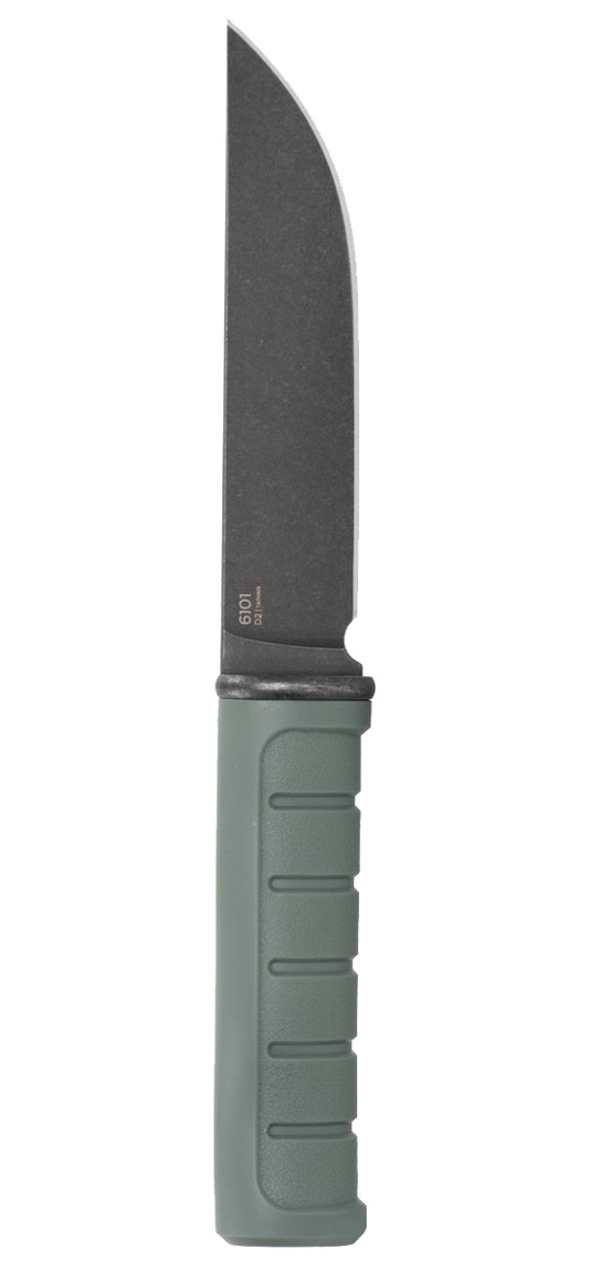 KA-BAR Dust II Fixed Blade 6101 D2 Steel & Green GFN MOLLE Sheath