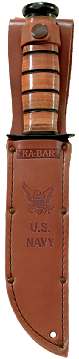KA-BAR Full-Size U.S. Navy 9227 125th Anniversary Cro-Van Steel & Brown Leather