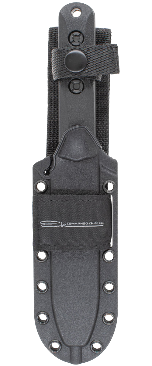 KA-BAR Ek Commando Short Fixed Blade EK50 1095 Cro-Van Carbon Steel & Black Ultramid