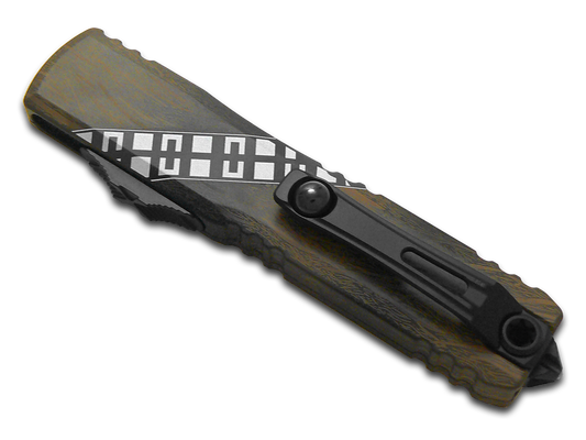 Microtech Knives, LLC™ Ultratech T/E OTF 11234-1WK Wookiee 6161-T6 Aluminum M390MK Stainless Steel Pocket Knife
