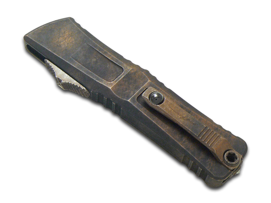 Microtech Knives, LLC™ Combat Troodon D/E OTF 1142-2PLOBS Plague Outbreak 7075-T6 Aluminum M390MK Stainless Steel Pocket Knife