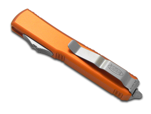 Microtech Knives, LLC™ Ultratech S/E OTF 121-4 OR Orange 6061-T6 Aluminum M390 Stainless Steel Pocket Knife