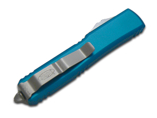 Microtech Knives, LLC™ Ultratech T/E OTF 123-4BL Blue Aluminum Bohler M390 Stainless Steel Pocket Knife