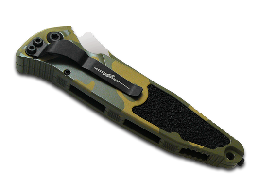 Microtech Knives, LLCโข Socom Elite Auto 160A-1BOCS-Z4 Green Bazooka Camo 7075-T6 Aluminum M390MK Stainless Steel Pocket Knife