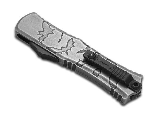 Microtech Knives, LLC™ Hera 2 Mini D/E OTF 1702M-1BMHWBAS Brushed Metal 7075-T6 Aluminum M390MK Stainless Steel Pocket Knife