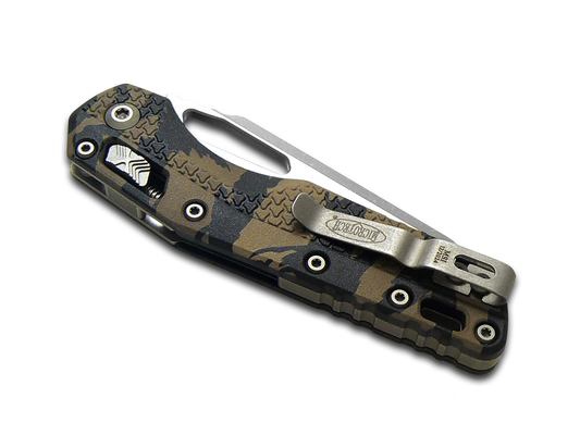 Microtech Knives, LLC™ MSI Crossbar Lock 210T-10APPMTRC Tiger Camo Polymer M390MK Stainless Steel Pocket Knife