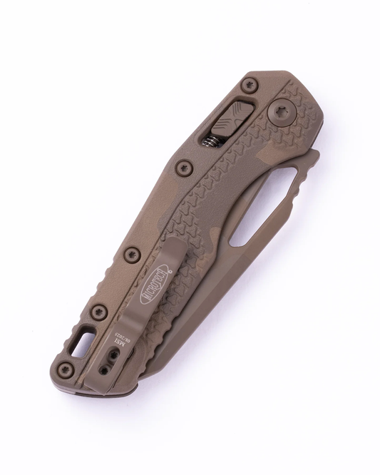 Microtech Knives, LLC™ MSI Crossbar Lock 210T-1PMCHC-X11Z12 Chocolate Camo Polymer Bohler M390MK Stainless Steel Pocket Knife