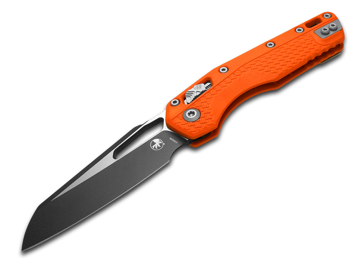 Microtech MSI Crossbar Lock 210T-1PMOR Orange Polymer M390MK Steel
