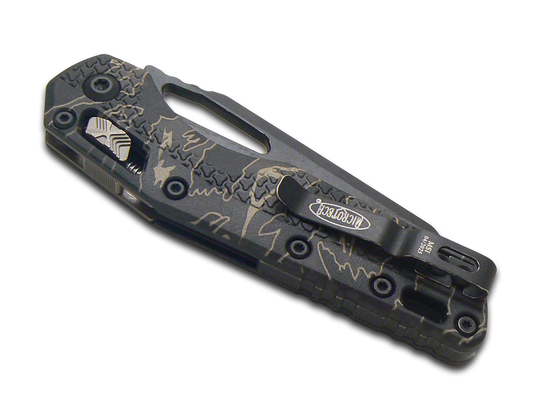 Microtech Knives, LLC™ MSI Crossbar Lock 210T-1 APPMTSC-V4W2 Tiger Stipe Camo Polymer M390MK Stainless Steel Pocket Knife