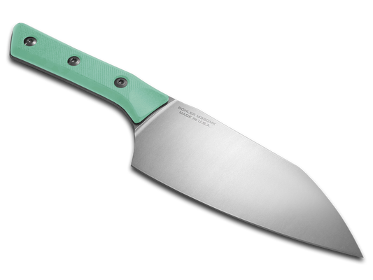 Microtech Knives, LLC™ Large Santoku Kitchen Knife 3200-10CA Caribbean Blue G10 M390MK Stainless Steel Knife