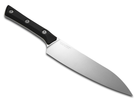 Microtech Knives, LLCโข Utility Kitchen Knife 3400-10BK Black G10 M390MK Stainless Steel Knife