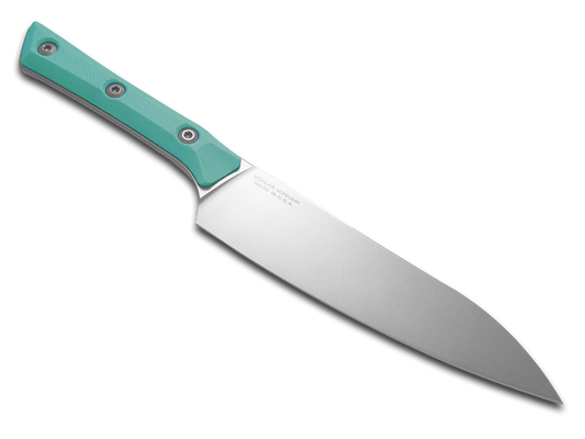 Microtech Knives, LLCโข Utility Kitchen Knife 3400-10CA Caribbean Blue G10 M390MK Stainless Steel Knife