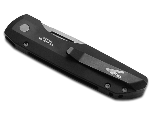 Pro-Tech Knives, LLC™ Synapse Auto SYNAPSE 2 BSA26 Black 6061-T6 Aluminum MagnaMax Stainless Steel Pocket Knife