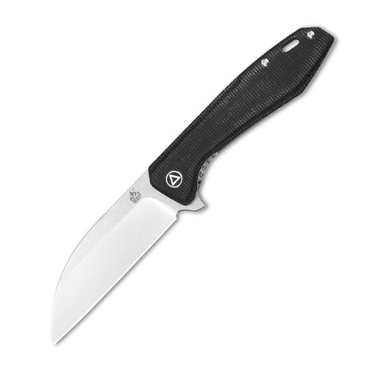 QSP Knives™ Pelican Liner Lock 118-D1 Black Micarta CPM S35VN Stainless Steel Pocket Knife