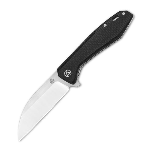 QSP Knives™ Pelican Liner Lock 118-D2 Black Micarta CPM S35VN Stainless Steel Pocket Knife