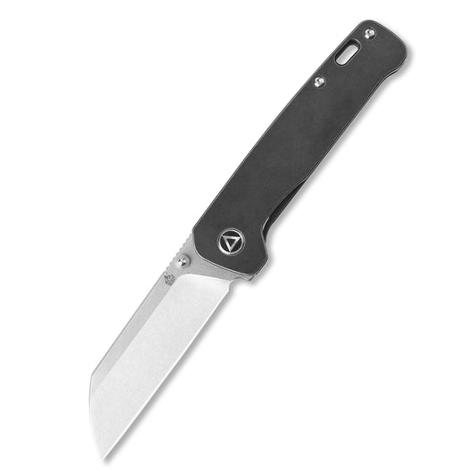 QSP Knives™ Penguin Liner Lock 130-N Black Titanium 154CM Stainless Steel Pocket Knife