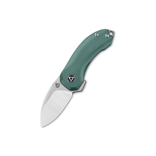 QSP Knives™ Hamster Frame Lock 138-C Green Titanium CPM S35VN Stainless Steel Pocket Knife