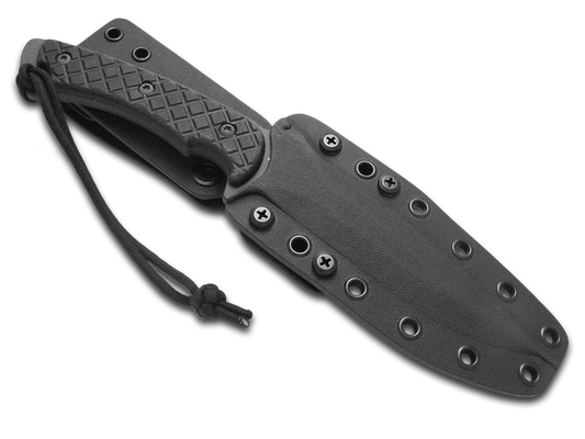 Spartan Blades, LLC™ Ares Fixed Blade SB1BKBKKYBK Black Canvas Micarta S45VN Stainless Steel Knife