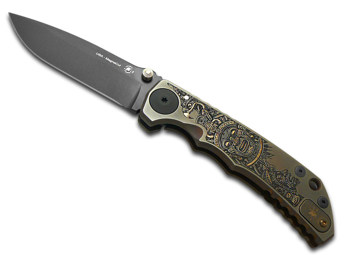 Spartan Blades Harsey Folder Frame Lock SF5AZTC-BZ Bronze Anodized