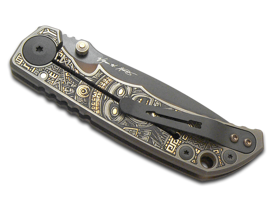 Spartan Blades, LLC™ Harsey Folder Frame Lock SF5AZTC-BZ Bronze Anodized 6AL4V Titanium CPM MagnaCut Stainless Steel Pocket Knife