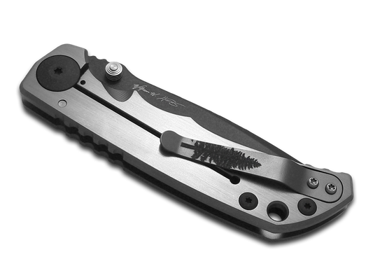 Spartan Blades, LLC™ Harsey Folder Frame Lock SF5FIRTREE Polished 6AL4V Titanium CPM MagnaCut Stainless Steel Pocket Knife