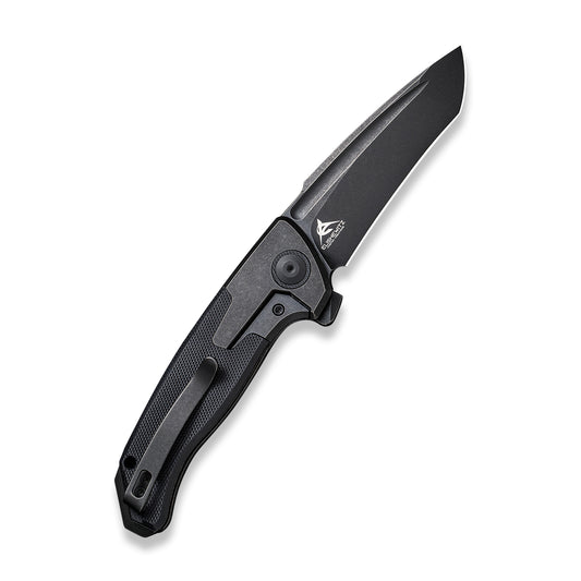 WE Knife Co., Ltd™ Press Check Frame Lock WE20078A-1 Black G10 and Black 6AL4V Titanium CPM 20CV Stainless Steel Pocket Knife