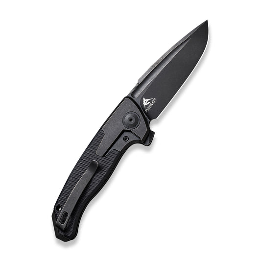 WE Knife Co., Ltd™ Press Check Frame Lock WE20078B-1 Black G10 and Black 6AL4V Titanium CPM 20CV Stainless Steel Pocket Knife