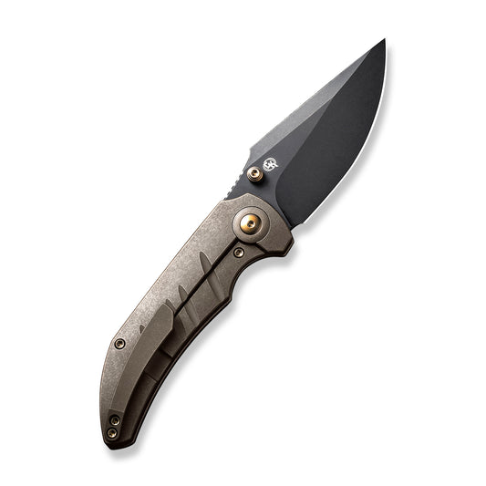 WE Knife Co., Ltd™ Riff-Raff Frame Lock 22020B-1 Bronze 6AL4V Titanium CPM 20CV Stainless Steel Pocket Knife