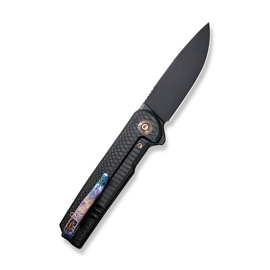 WE Knife Co., Ltd™ Charith Frame Lock WE20056-1 Black 6AL4V Titanium CPM 20CV Stainless Steel Pocket Knife