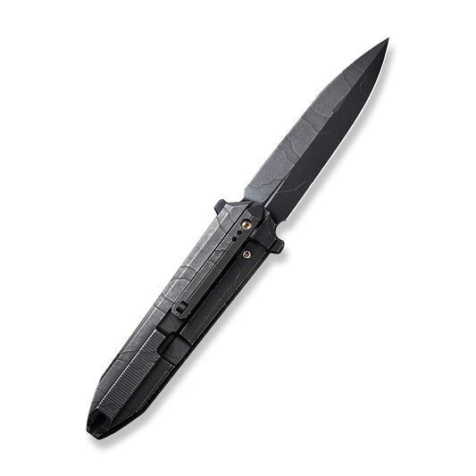 WE Knife Co., Ltd™ Diatomic Frame Lock WE22032-4 Black Titanium CPM 20CV Stainless Steel Pocket Knife