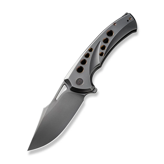 WE Knife Co., Ltd™ Swiftfin Frame Lock WE23051-3 Dark Gray 6AL4V Titanium CPM 20CV Stainless Steel Pocket Knife