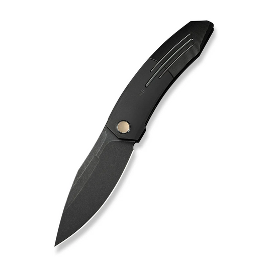 WE Knife Co., Ltd™ Sine Wave Liner Lock WE23069B-1 Black Anodized 6AL4V Titanium M390 Stainless Steel Pocket Knife