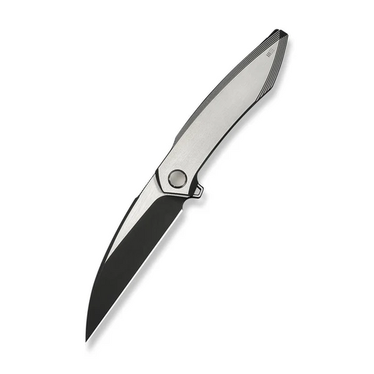 WE Knife Co., Ltd™ Fluxor Liner Lock WE23071-4 Satin & Black Anodized 6AL4V Titanium M390 Stainless Steel Pocket Knife