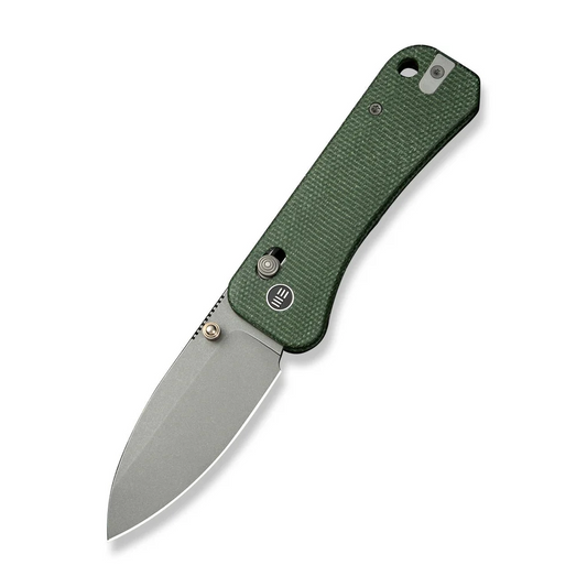 WE Knife Co., Ltd™ Banter II Crossbar Lock WE23075-3 Green Canvas Micarta CPM S35VN Stainless Steel Pocket Knife