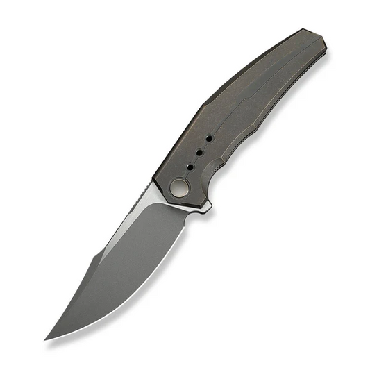 WE Knife Co., Ltd™ Kyklos Frame Lock WE23086-2 Bronze Anodized 6AL4V Titanium M390 Stainless Steel Pocket Knife