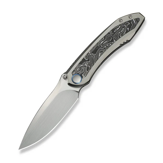 WE Knife Co., Ltd™ Winsome Frame Lock WE23092-2 6AL4V Titanium and Aluminum Foil Carbon Fiber M390 Stainless Steel Pocket Knife