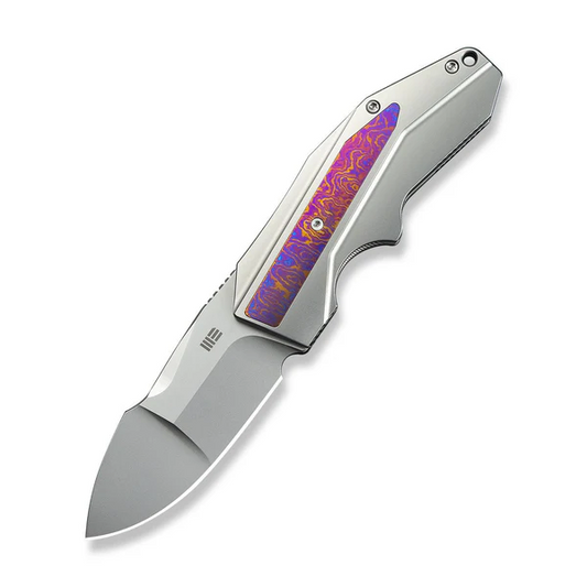 WE Knife Co., Ltd™ Coral Frame Lock WE24044-4 Bead-blasted 6AL4V Titanium CPM 20CV Stainless Steel Pocket Knife