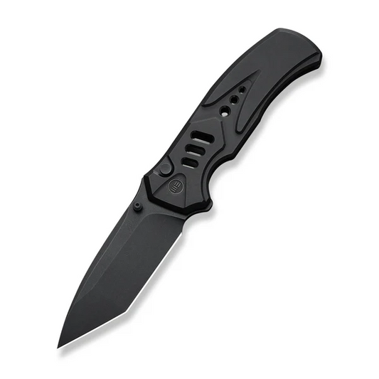 WE Knife Co., Ltd™ Zentron Button Lock WE24094-1 Black Anodized 6AL4V Titanium M390 Stainless Steel Pocket Knife