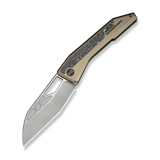 WE Knife Co., Ltd™ Inceptus Frame Lock WE25017-4 Champagne Anodized 6AL4V Titanium M390 Stainless Steel Pocket Knife