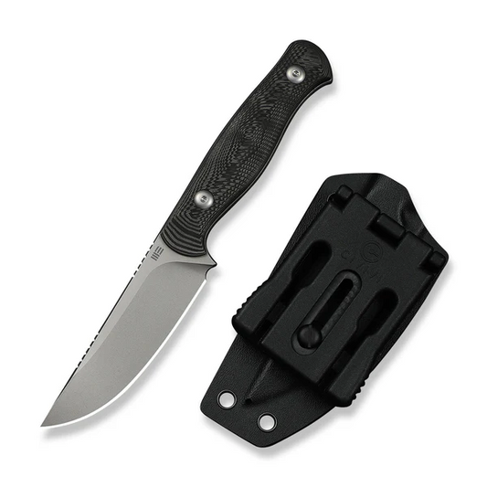 WE Knife Co., Ltdโข Notchline Fixed Blade WE25047-1 Rose Carbon Fiber CPM S35VN Stainless Steel Knife