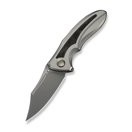 WE Knife Co., Ltdโข VARG Frame Lock WE25074-2 Gray 6AL4V Titanium CPM MagnaCut Stainless Steel Pocket Knife