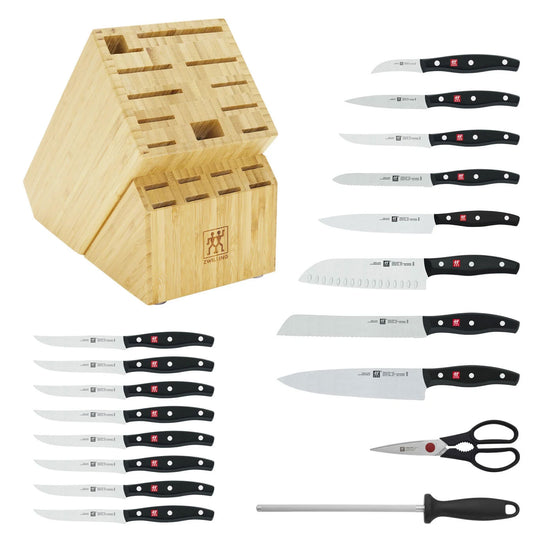 ZWILLING J.A. Henckels, LLC™ 19-piece Kitchen Block Set 30782-000 Black Matte Plastic German Stainless Steel