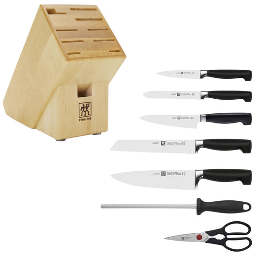 ZWILLING J.A. Henckels, LLC™ 8-piece Kitchen Block Set 35065-700 Black Polypropylene SIGMAFORGE High-Carbon Stainless Steel