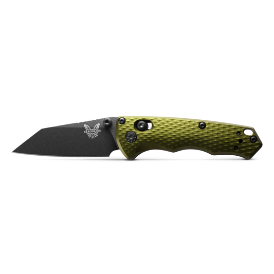 Benchmade, Inc.™ Full Immunity Lever Lock 290BK-2 Woodland Green Aluminum CPM-M4 Carbon Steel Pocket Knife
