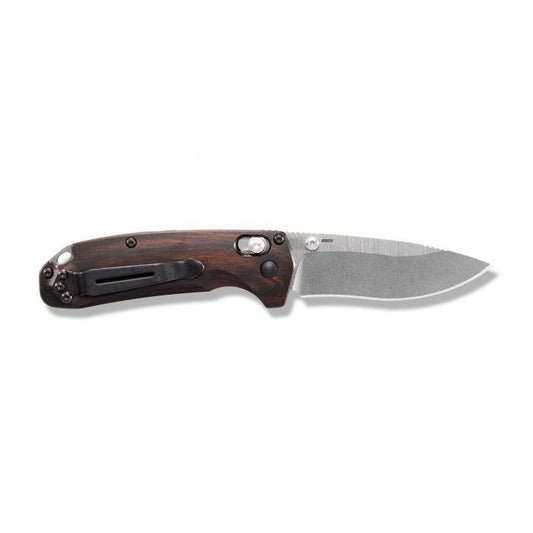 Benchmade, Inc.โข North Fork 15031-2 Stabilized Wood CPM-S30V Stainless Steel Pocket Knife