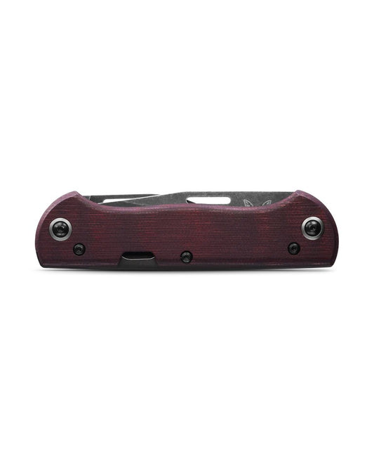 Benchmade, Inc.™ Weekender Slip-joint 317BK-02 Burgundy Canvas Micarta CPM S90V Stainless Steel Pocket Knife
