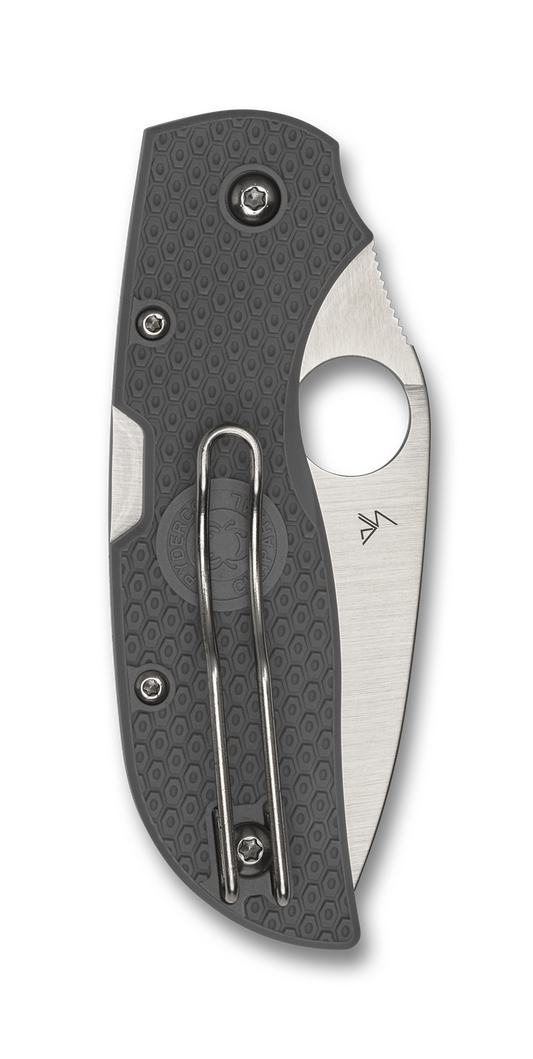 Spyderco Knives™ Chaparral Lockback C152SGY Grey FRN CTS-XHP Stainless Steel Pocket Knife