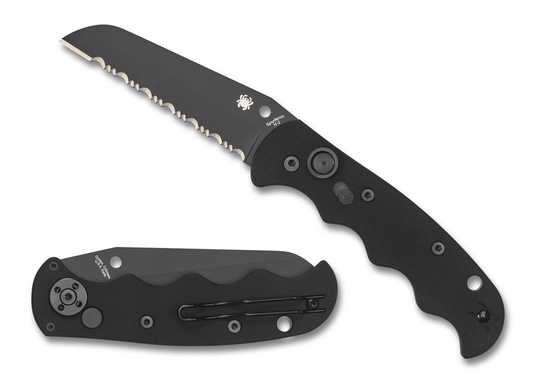 Spyderco Knives™ Autonomy Auto C165GSBBK Black G10 H-1 Stainless Steel Pocket Knife