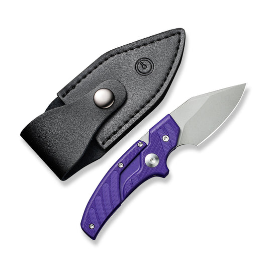 CIVIVI Knives™ Typhoeus Fixed Blade/Push-knife C21036-2 Purple G10 14C28N Stainless Steel Knife
